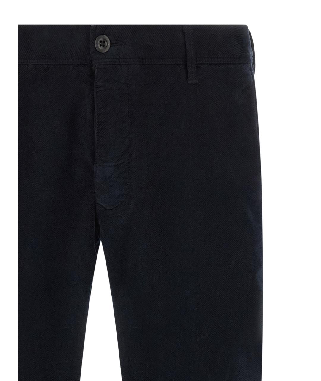 INCOTEX Синие хлопковые повседневные брюки, фото 3