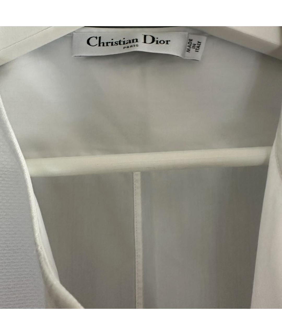 CHRISTIAN DIOR Белая хлопковая рубашка, фото 3