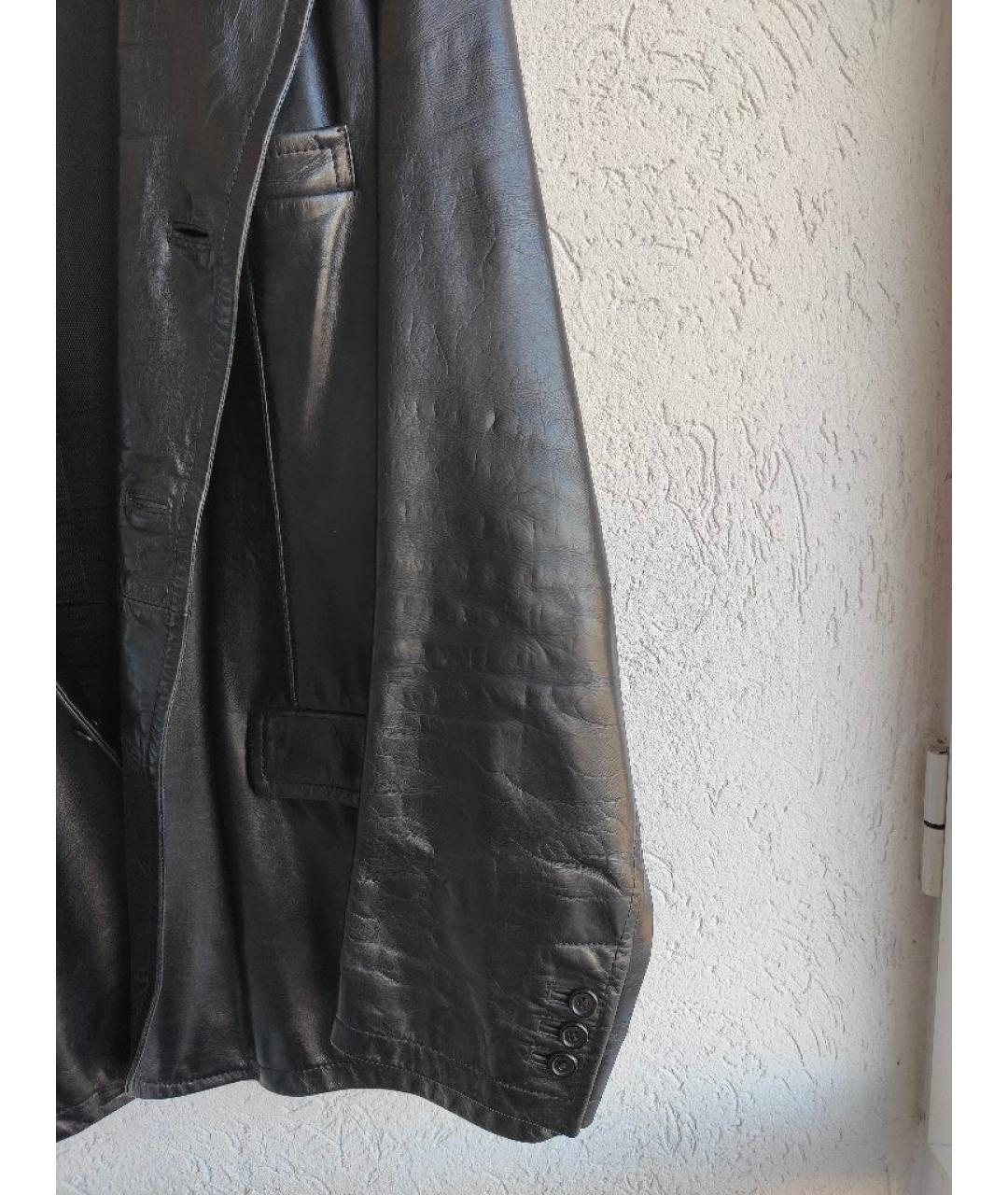 PRADA Черная кожаная куртка, фото 8
