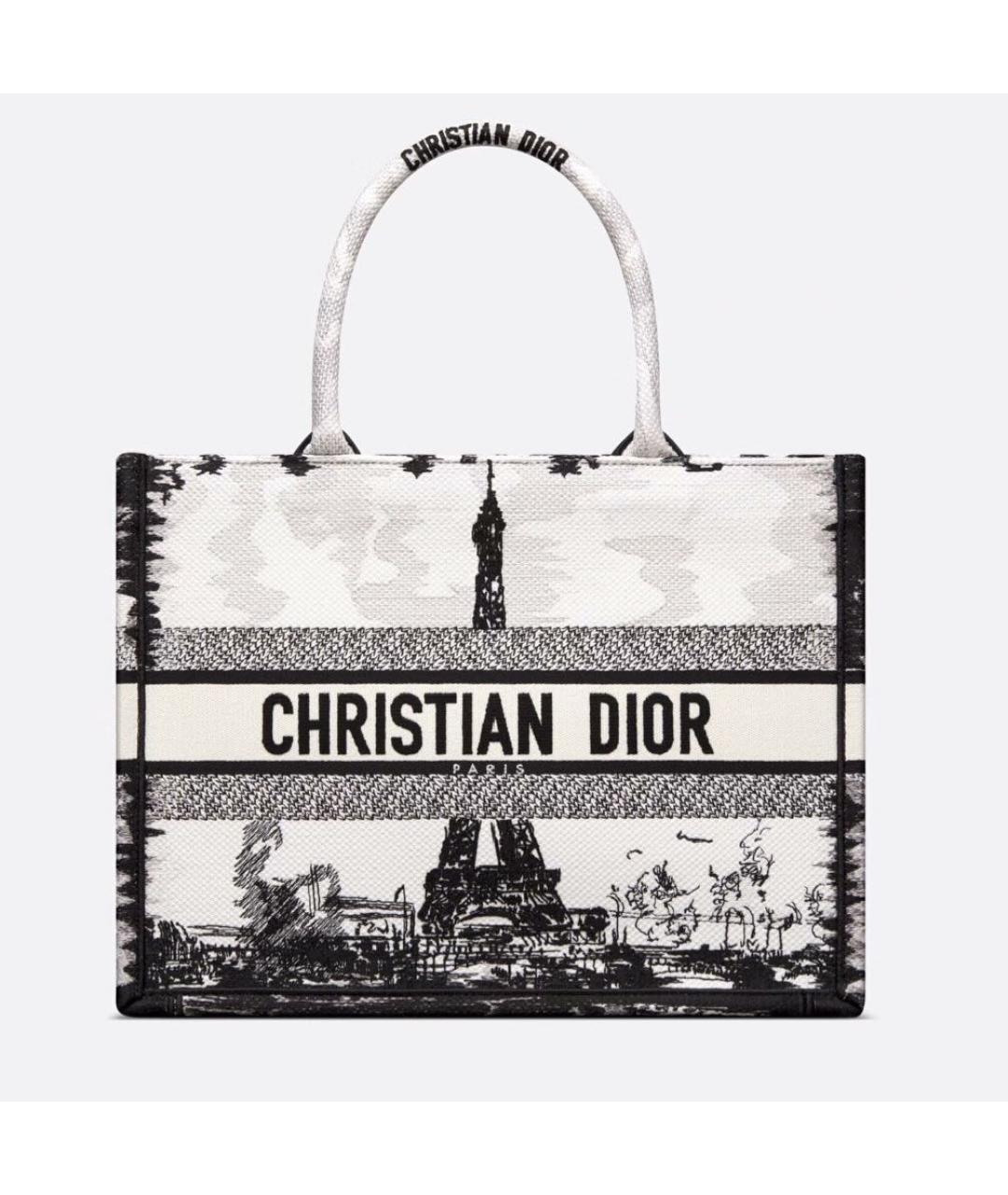 CHRISTIAN DIOR Белая сумка тоут, фото 8