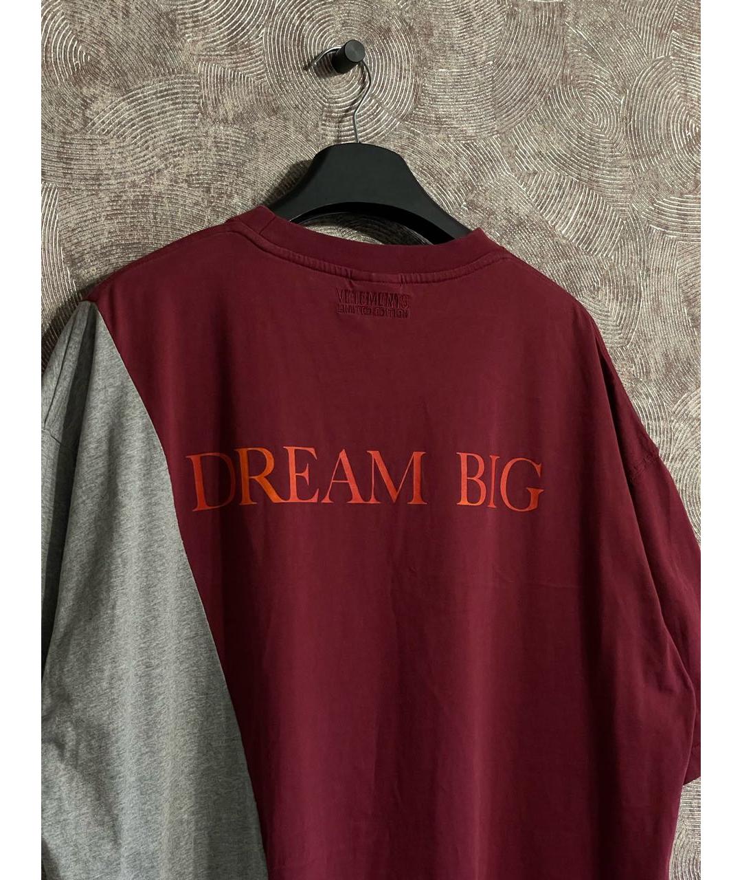 VETEMENTS Красная хлопковая футболка, фото 4