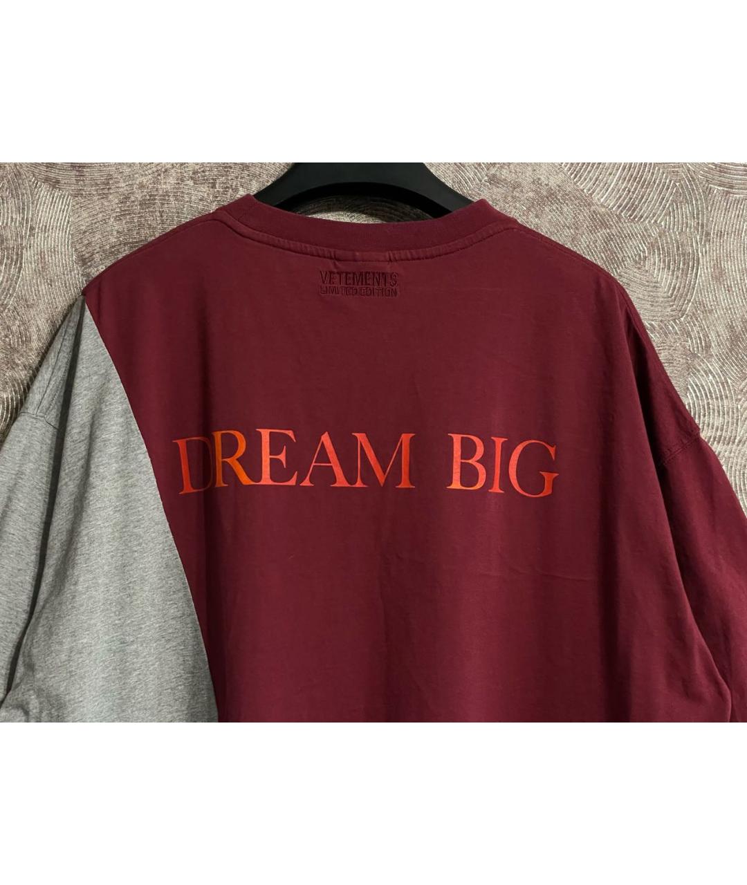 VETEMENTS Красная хлопковая футболка, фото 7