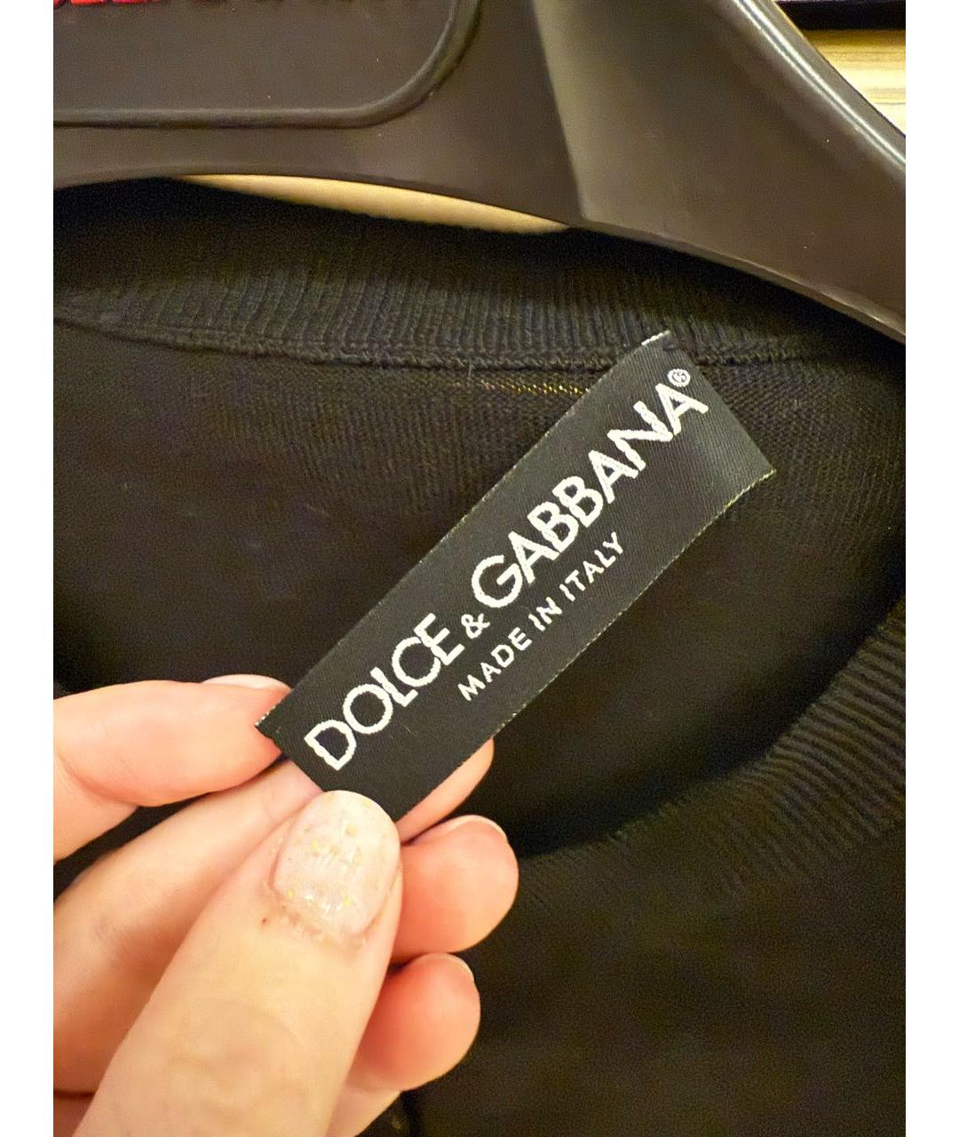 DOLCE&GABBANA Черный шелковый кардиган, фото 3