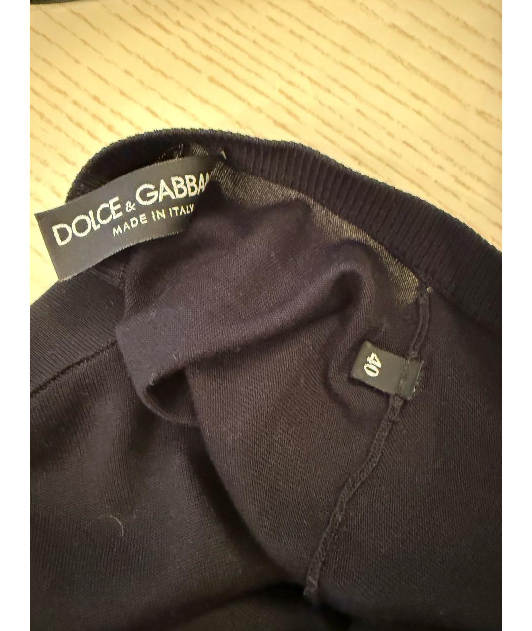 DOLCE&GABBANA Черный шелковый кардиган, фото 4
