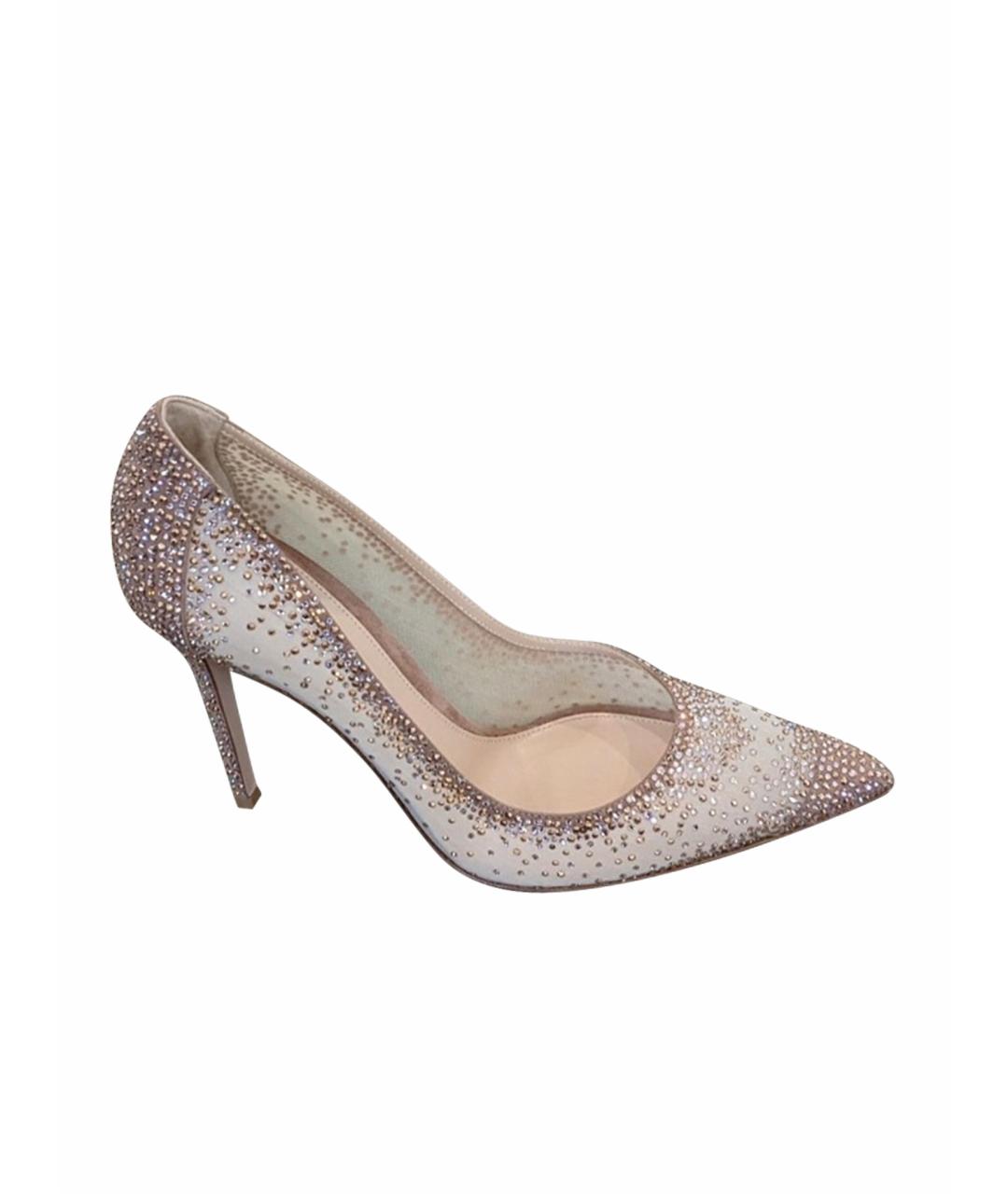 BADGLEY MISCHKA Розовые текстильные туфли, фото 1
