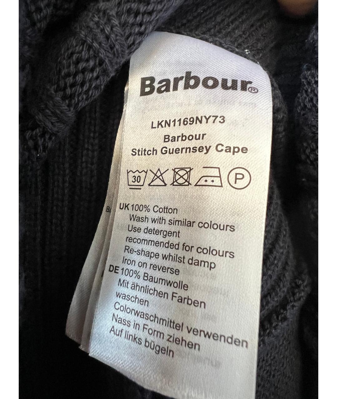 BARBOUR Темно-синий хлопковый джемпер / свитер, фото 4