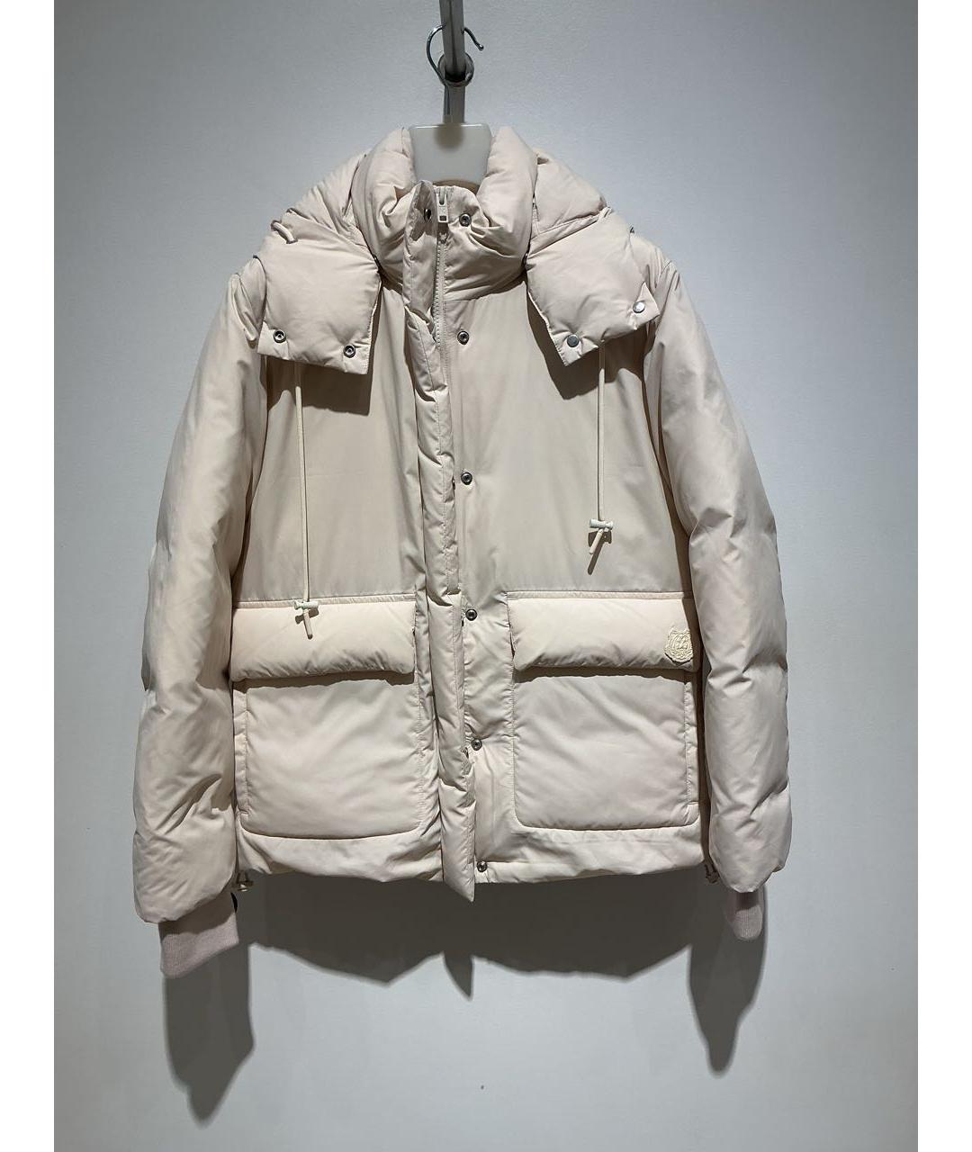 KENZO Бежевый полиэстеровый пуховик, фото 3