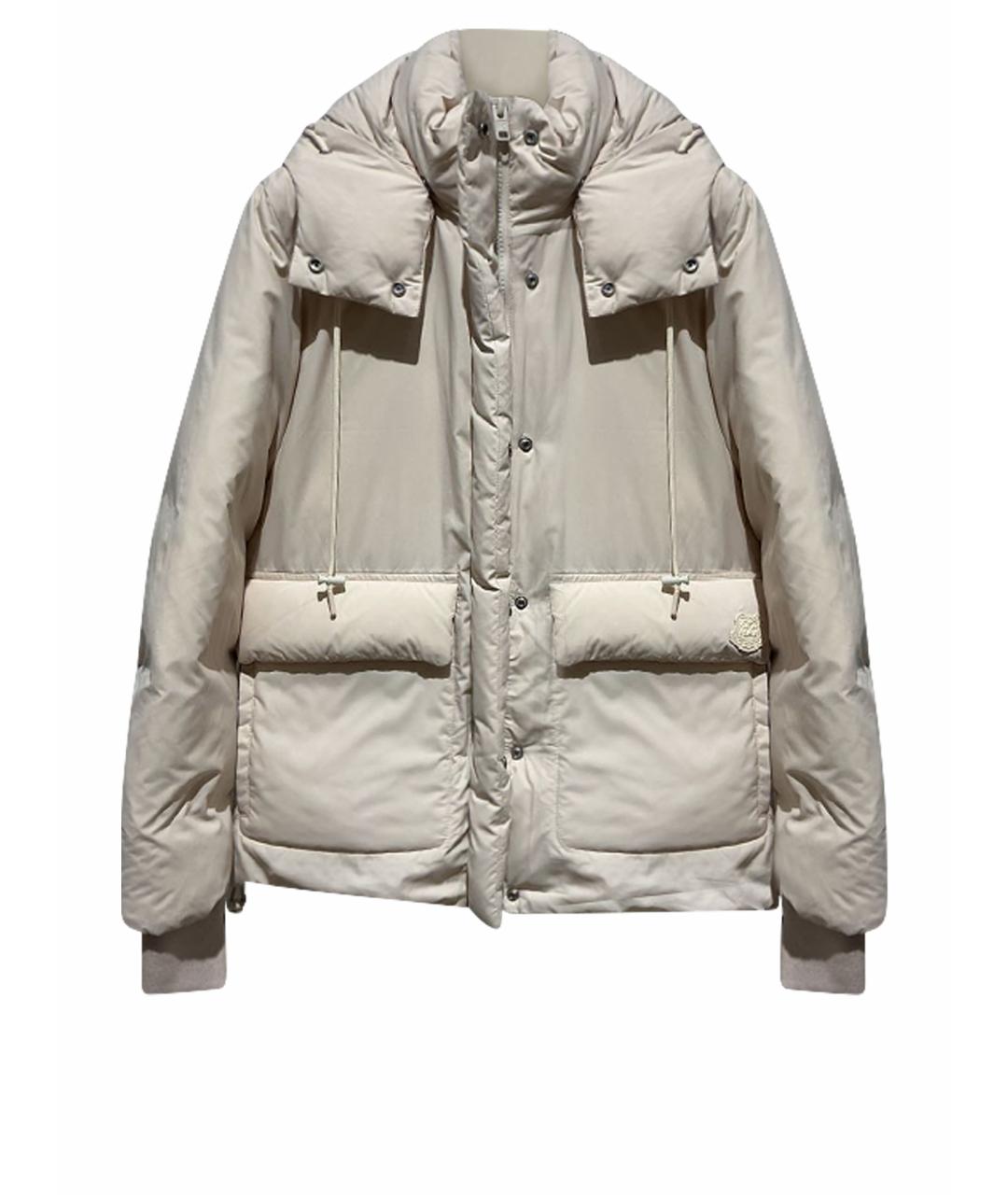 KENZO Бежевый полиэстеровый пуховик, фото 1