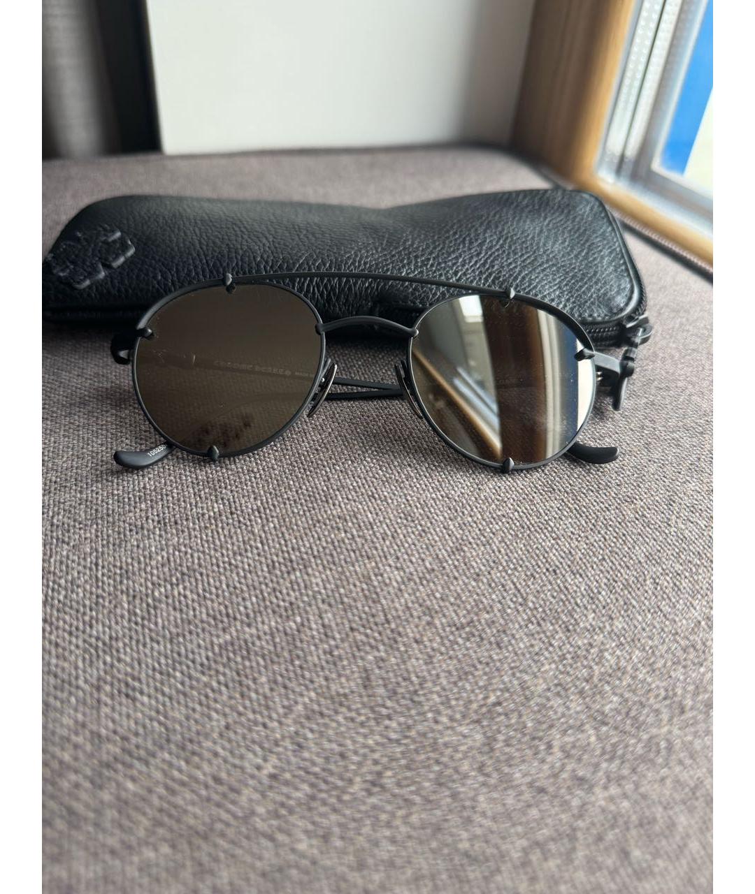 CHROME HEARTS Черные металлические солнцезащитные очки, фото 5