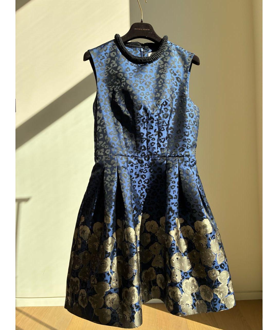 BADGLEY MISCHKA Темно-синее полиэстеровое коктейльное платье, фото 7