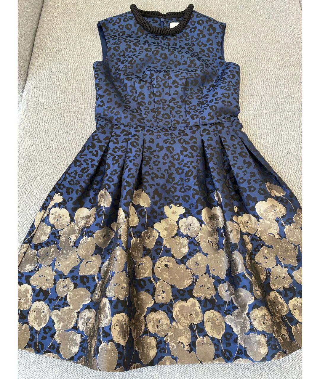 BADGLEY MISCHKA Темно-синее полиэстеровое коктейльное платье, фото 5