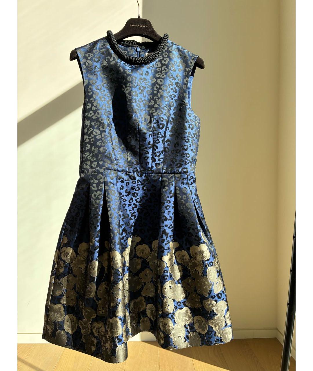 BADGLEY MISCHKA Темно-синее полиэстеровое коктейльное платье, фото 9