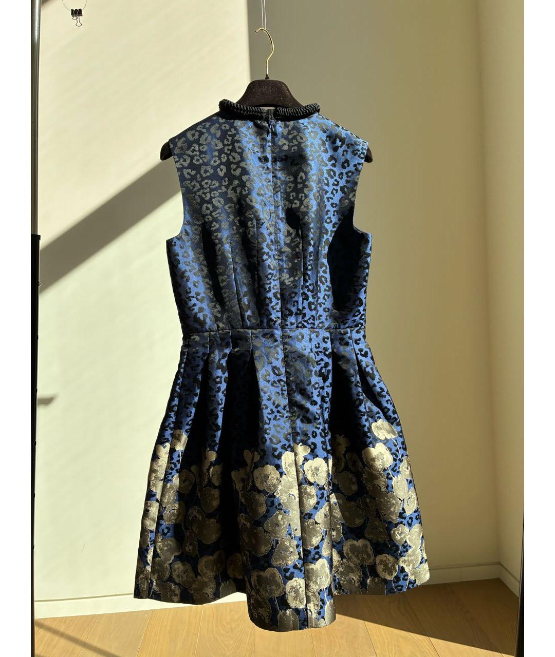 BADGLEY MISCHKA Темно-синее полиэстеровое коктейльное платье, фото 2