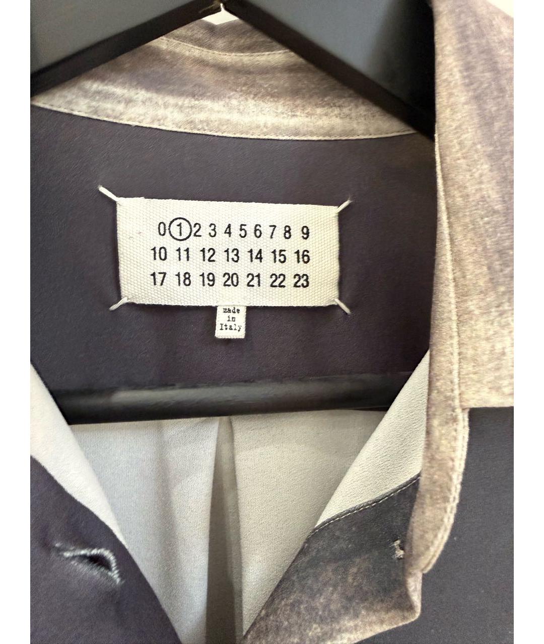 MAISON MARGIELA Серая хлопковая рубашка, фото 3