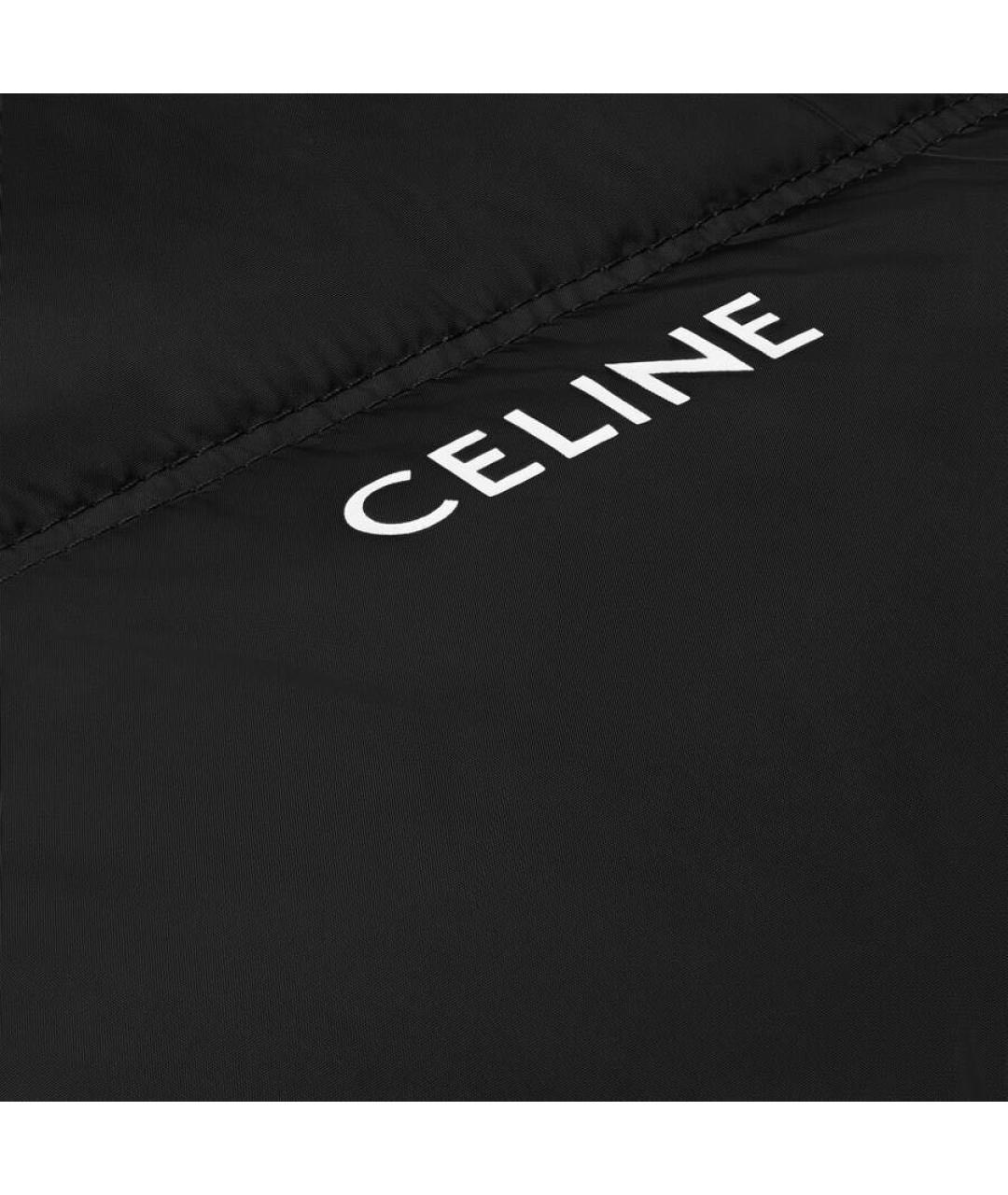CELINE Черный полиамидовый пуховик, фото 3