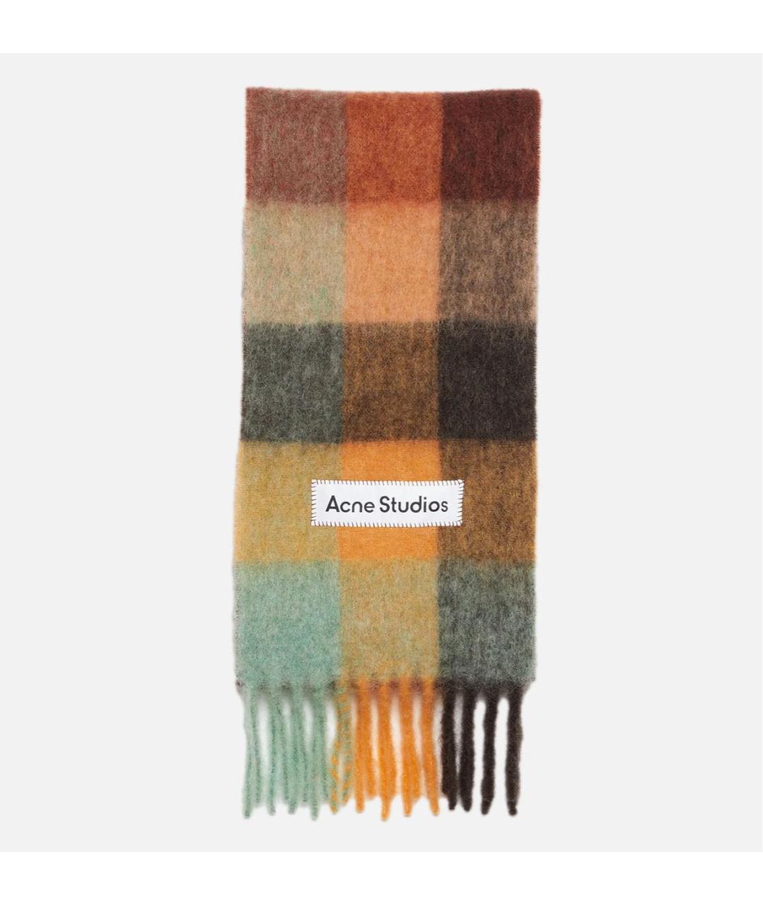 ACNE STUDIOS Мульти шерстяной шарф, фото 6