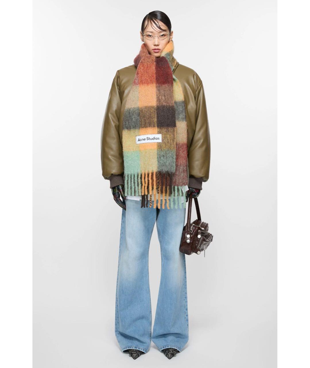 ACNE STUDIOS Мульти шерстяной шарф, фото 4