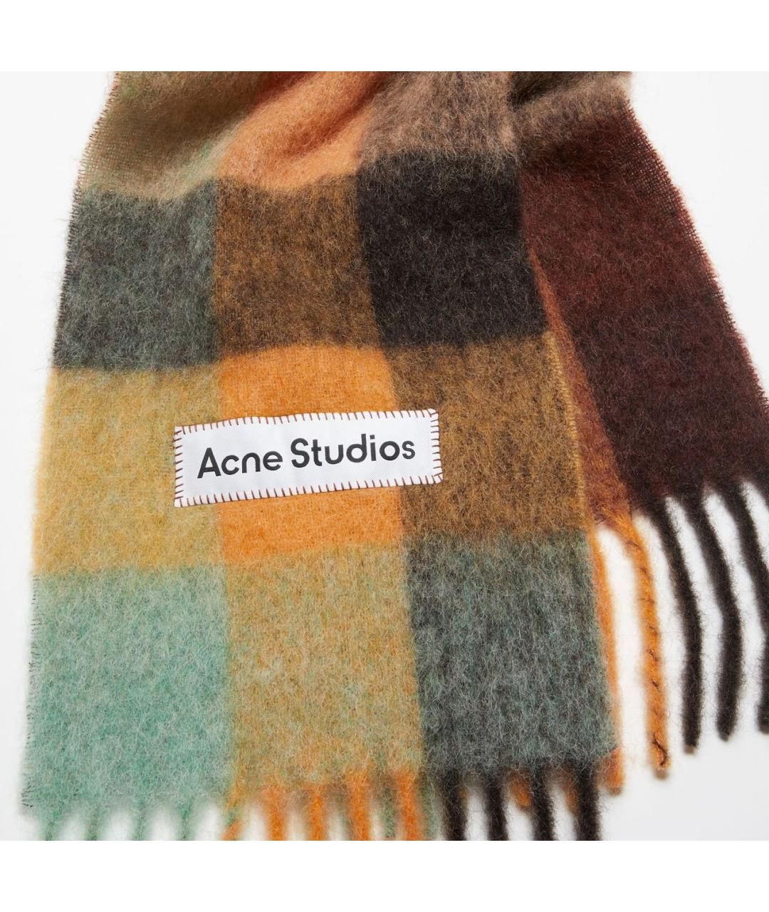 ACNE STUDIOS Мульти шерстяной шарф, фото 2