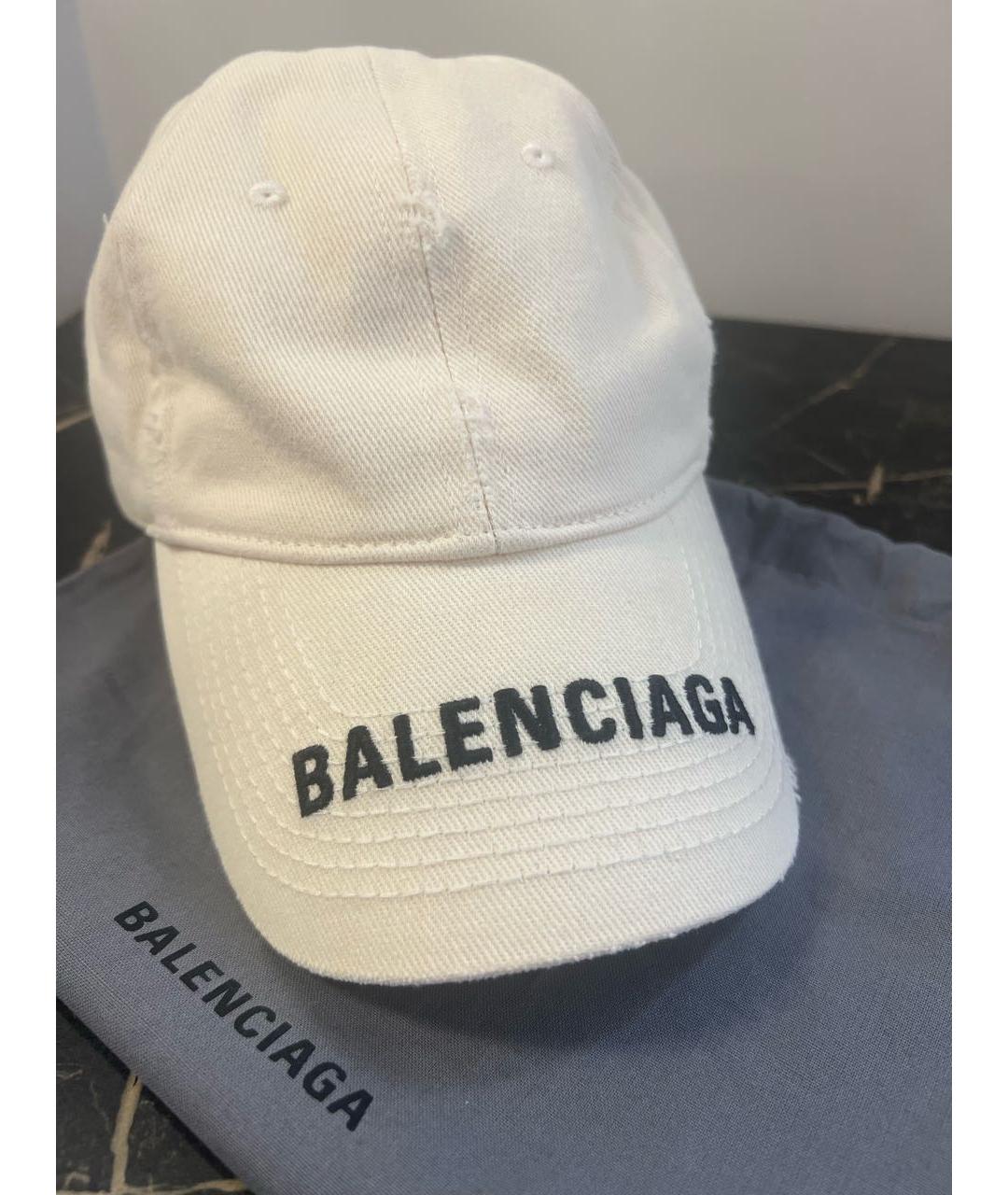 BALENCIAGA Бежевая хлопковая кепка, фото 3