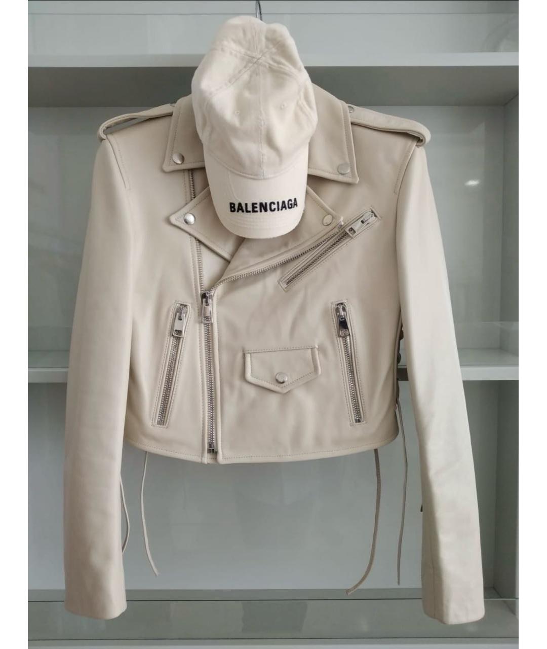 BALENCIAGA Бежевая хлопковая кепка, фото 6
