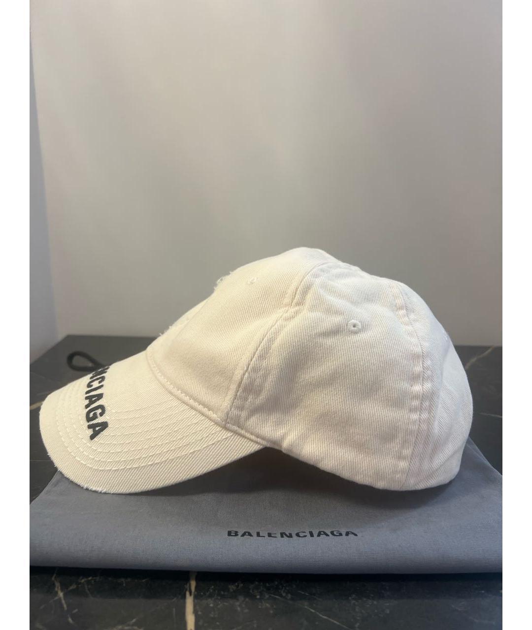 BALENCIAGA Бежевая хлопковая кепка, фото 2