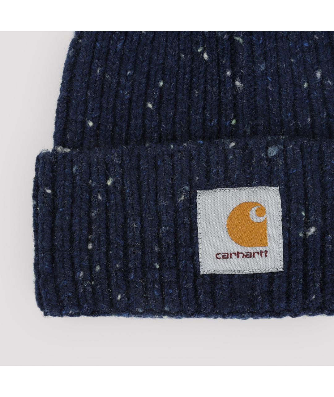 CARHARTT WIP Темно-синяя шерстяная шапка, фото 3