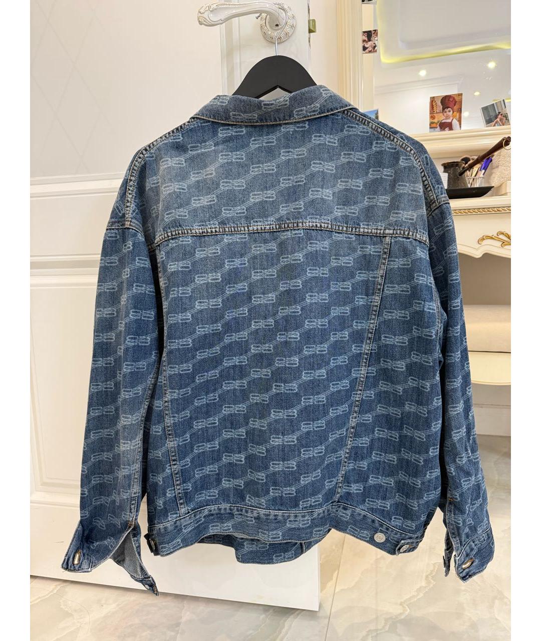 BALENCIAGA Синяя деним куртка, фото 2