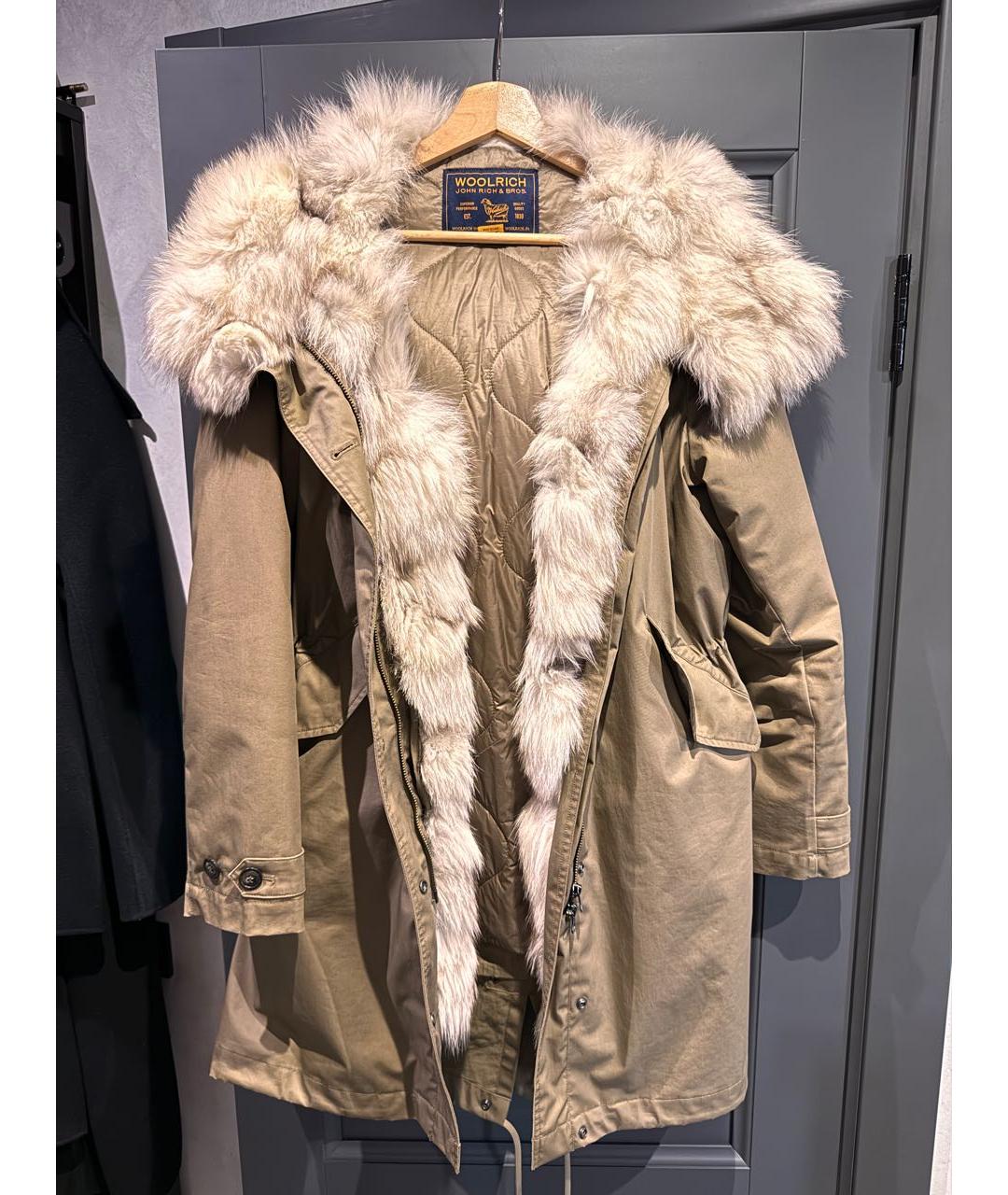 WOOLRICH Бежевая полиэстеровая парка, фото 8