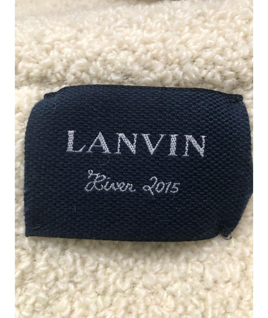 LANVIN Золотое шерстяное пальто, фото 8