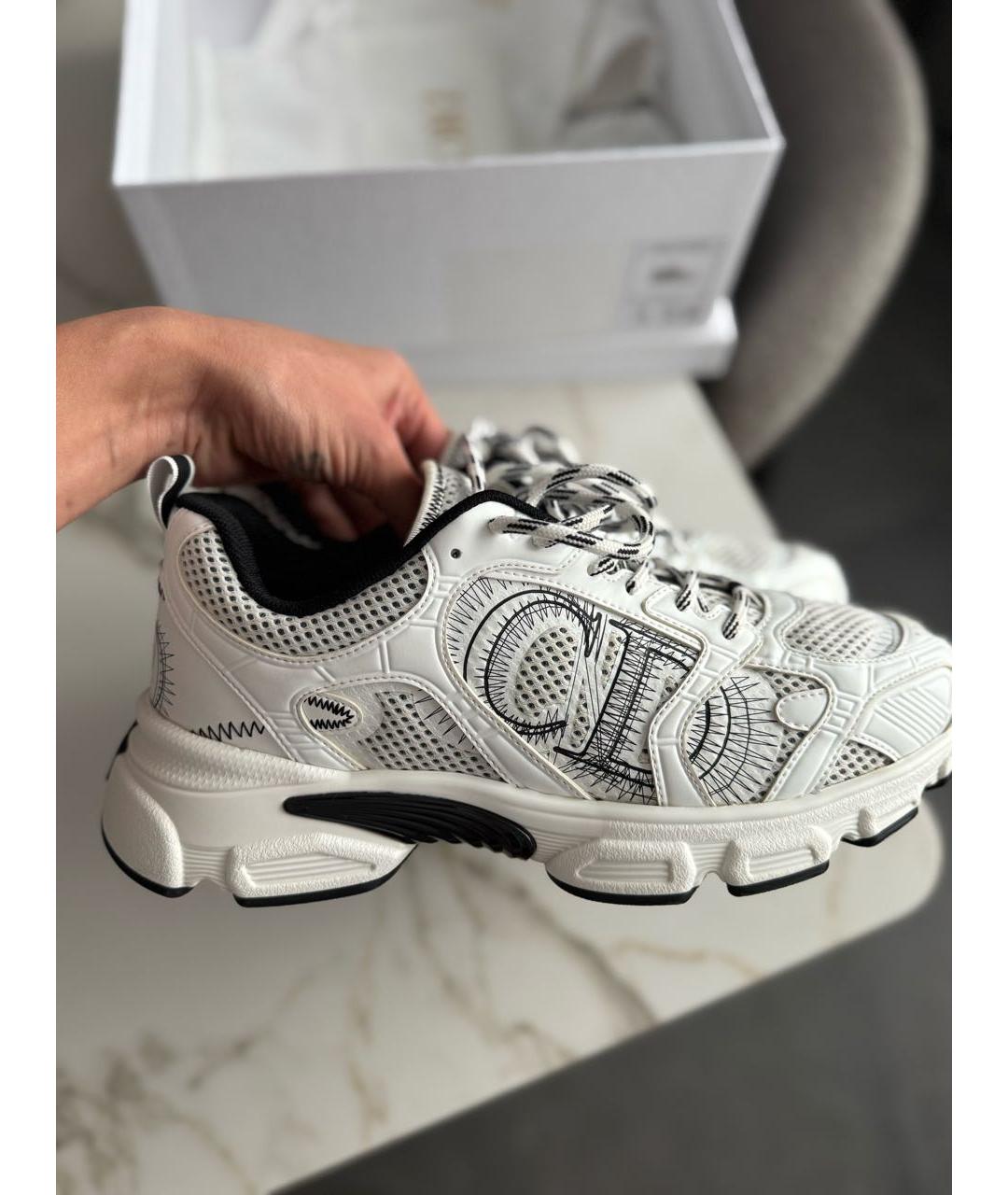 CHRISTIAN DIOR Белые кожаные кроссовки, фото 4