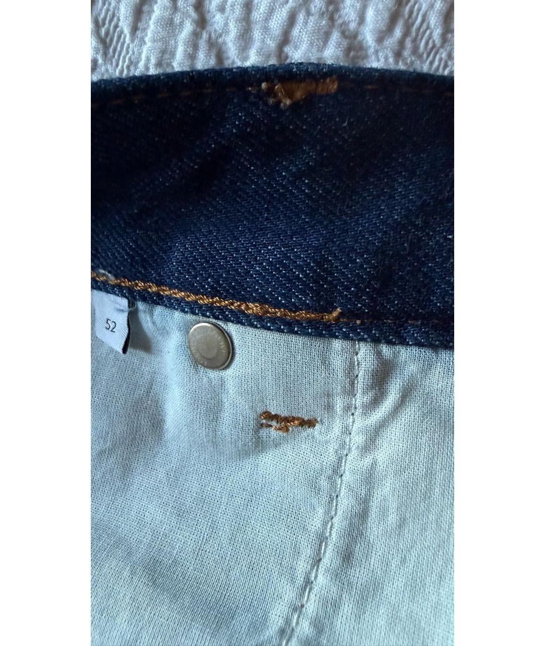 LOEWE Темно-синие хлопковые джинсы, фото 6