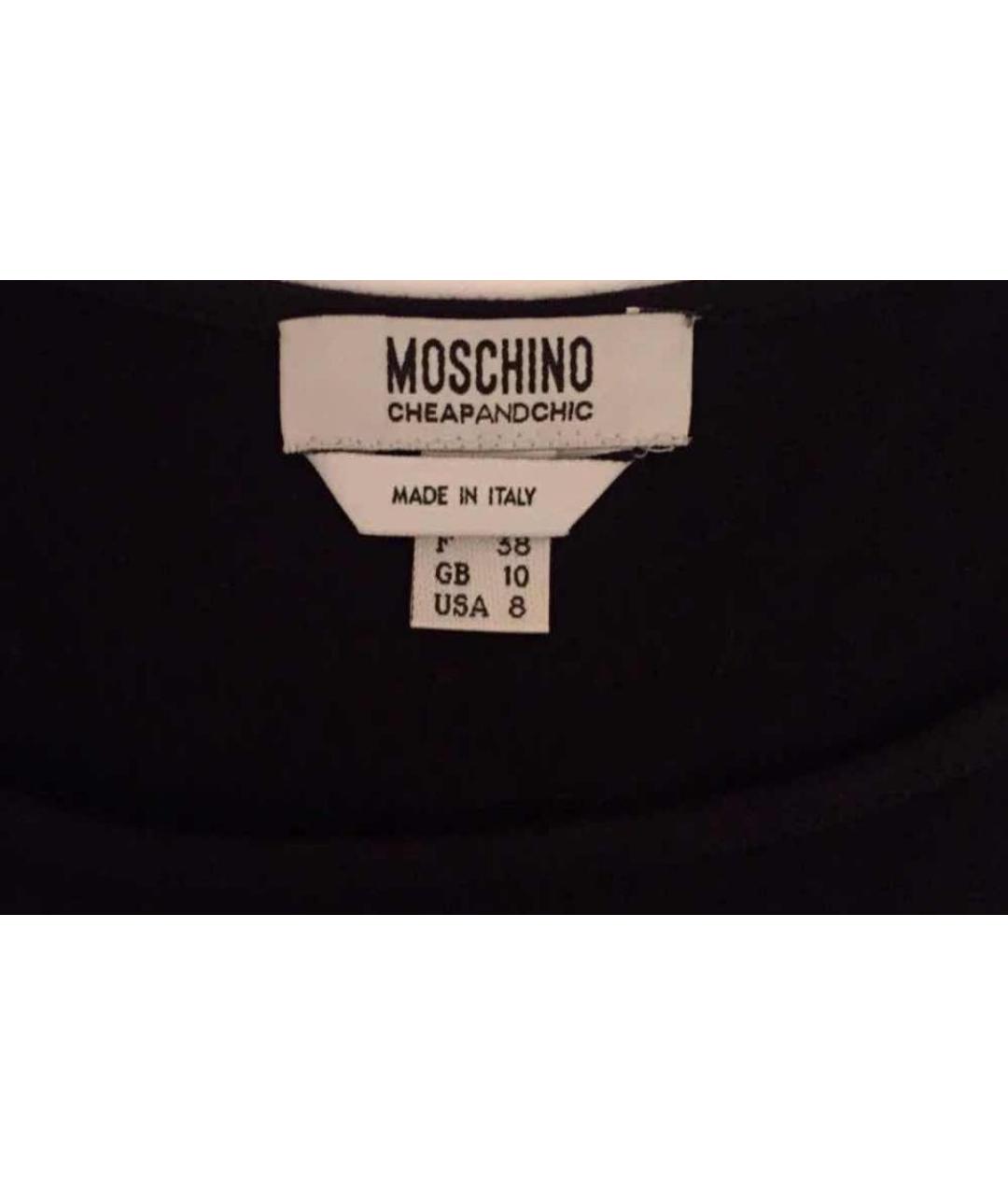 MOSCHINO Черная майка, фото 4