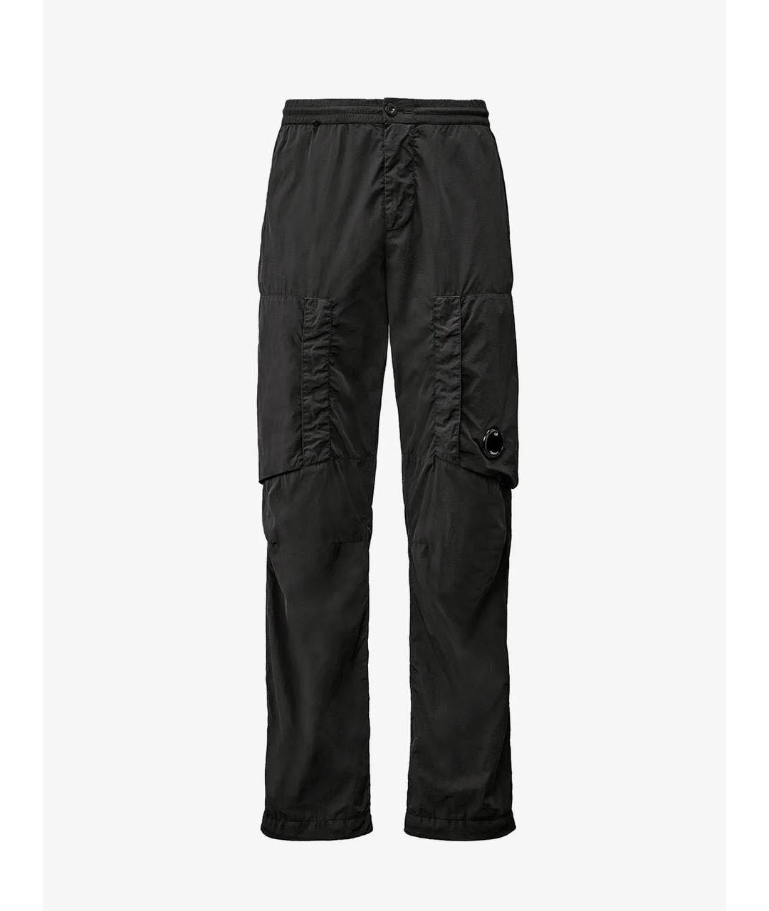 CP COMPANY Черные полиамидовые повседневные брюки, фото 5