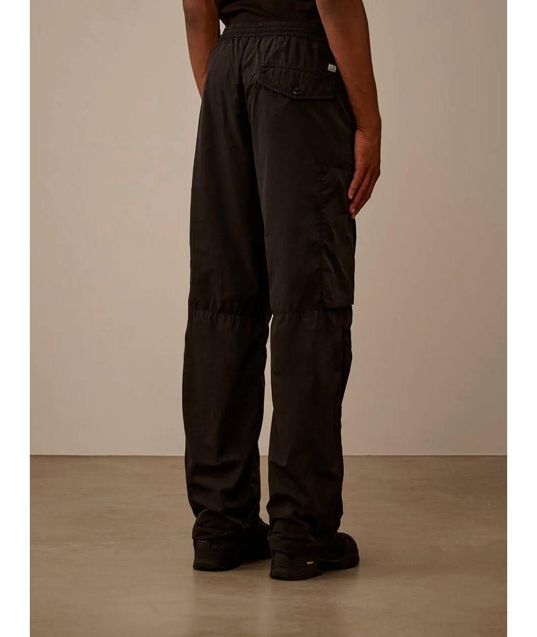 CP COMPANY Черные полиамидовые повседневные брюки, фото 3