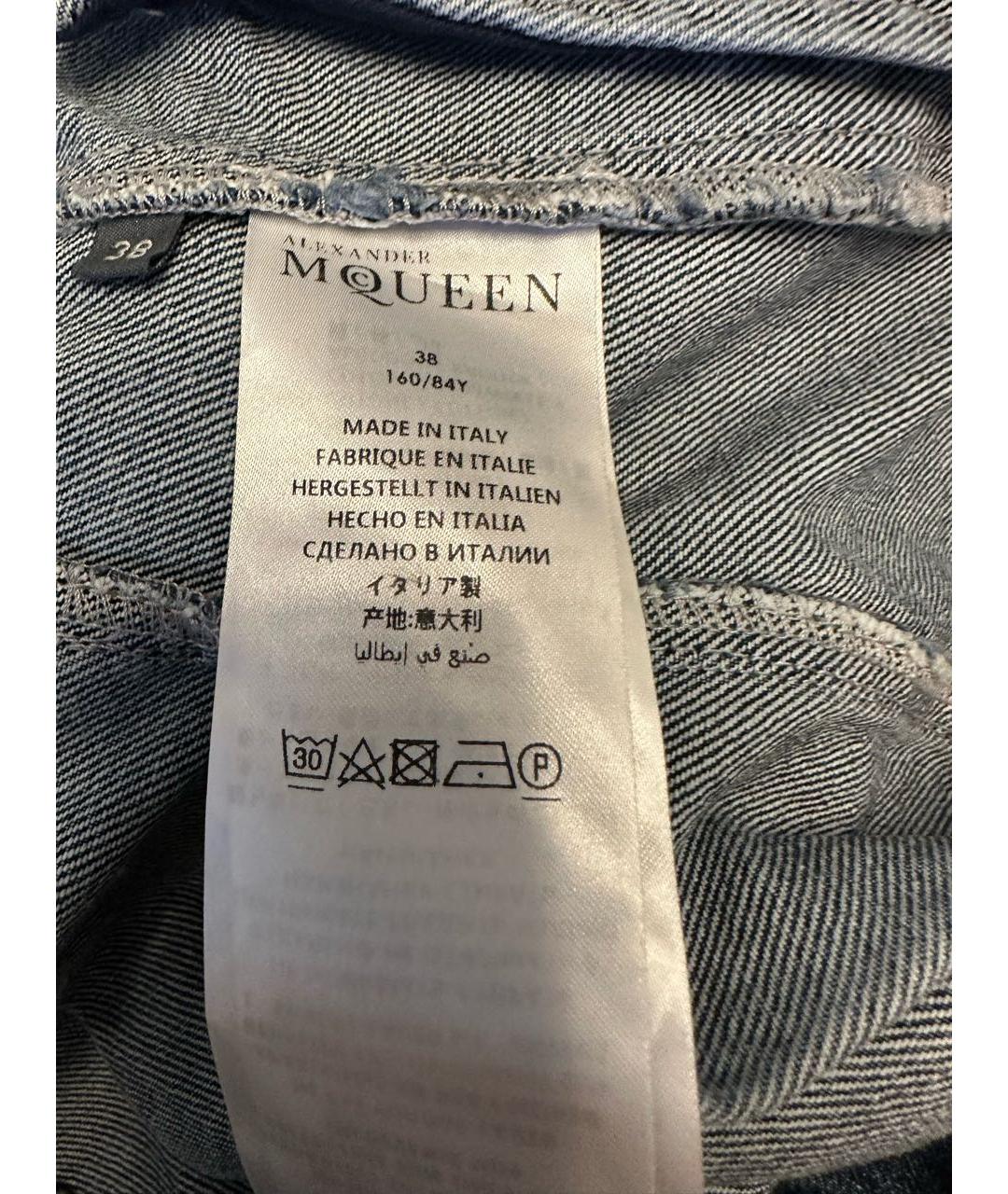 ALEXANDER MCQUEEN Синяя деним куртка, фото 5