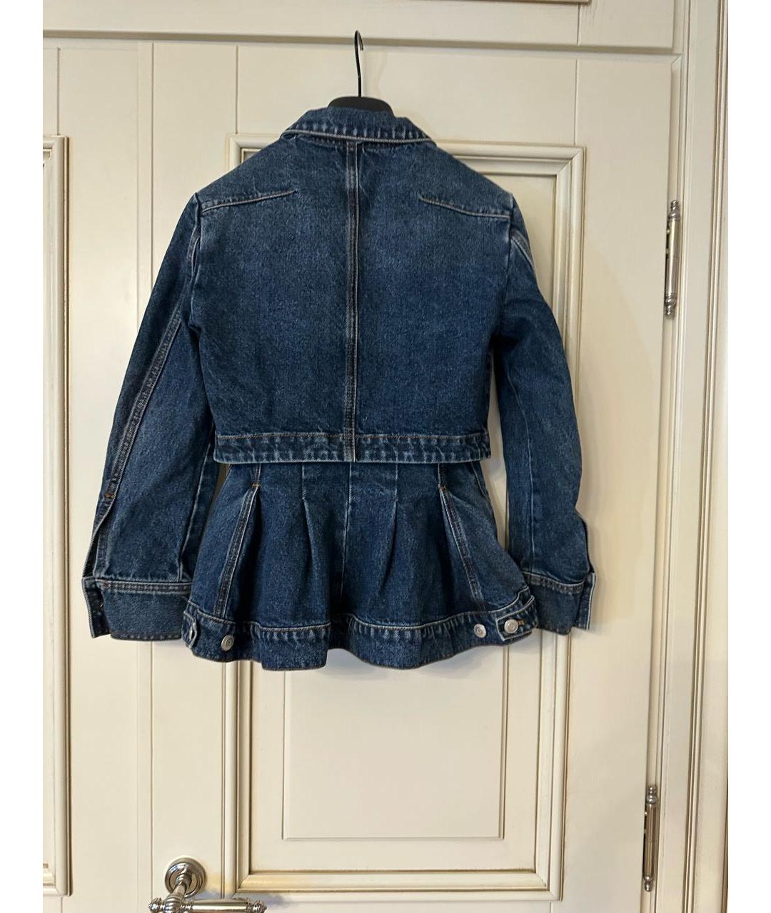 ALEXANDER MCQUEEN Синяя деним куртка, фото 2