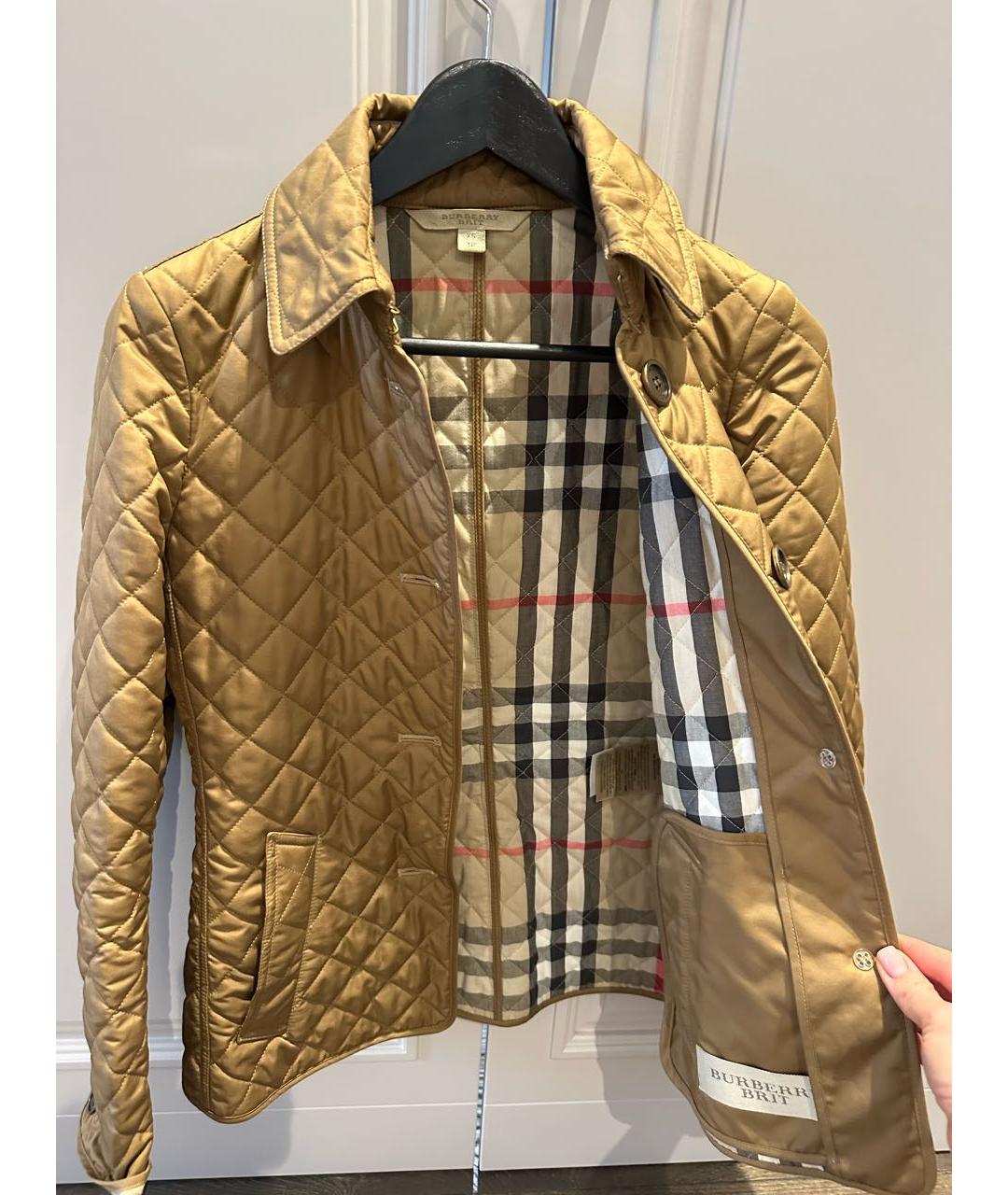 BURBERRY Коричневая хлопковая куртка, фото 3