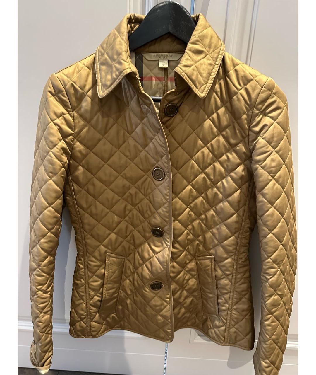 BURBERRY Коричневая хлопковая куртка, фото 4