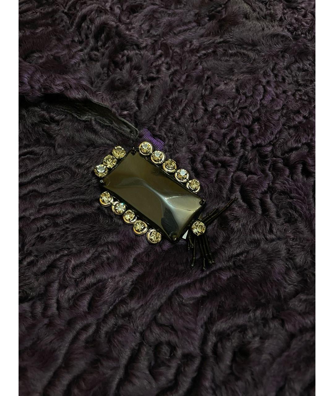 PRADA Фиолетовая меховая шуба, фото 6
