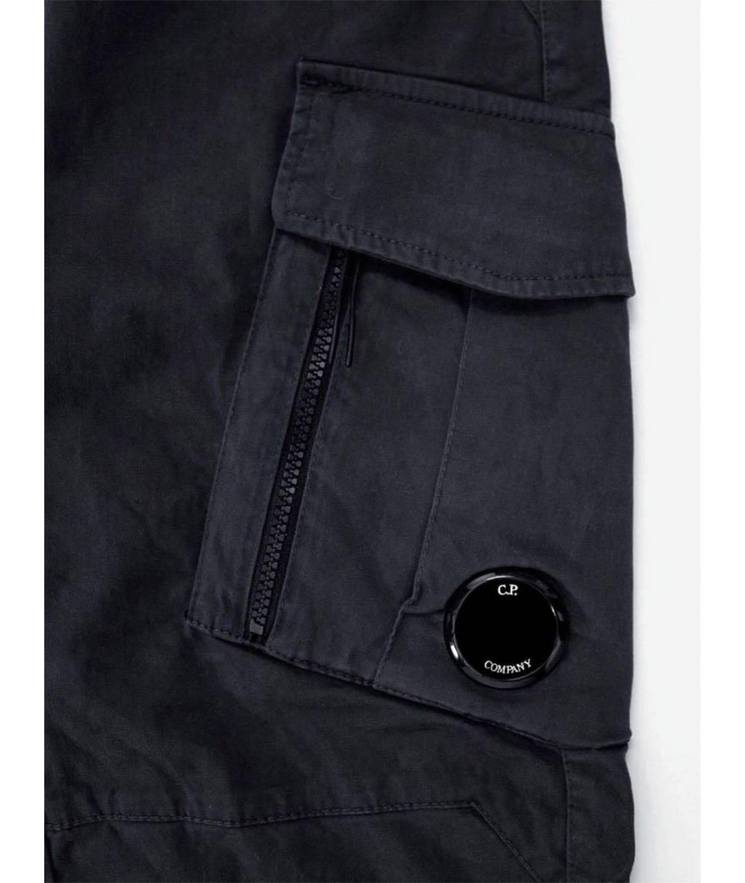 CP COMPANY Черные хлопковые повседневные брюки, фото 2