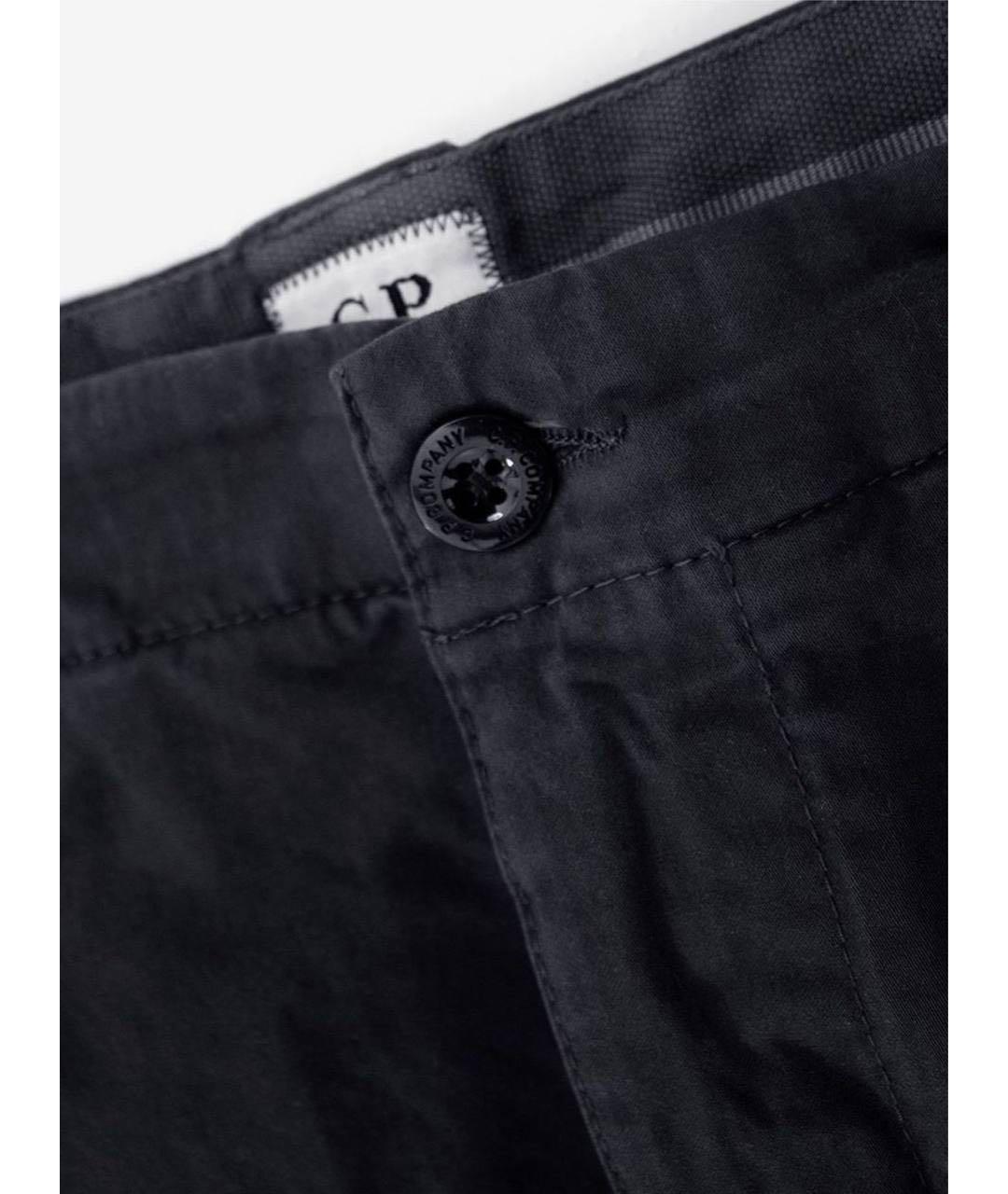 CP COMPANY Черные хлопковые повседневные брюки, фото 3