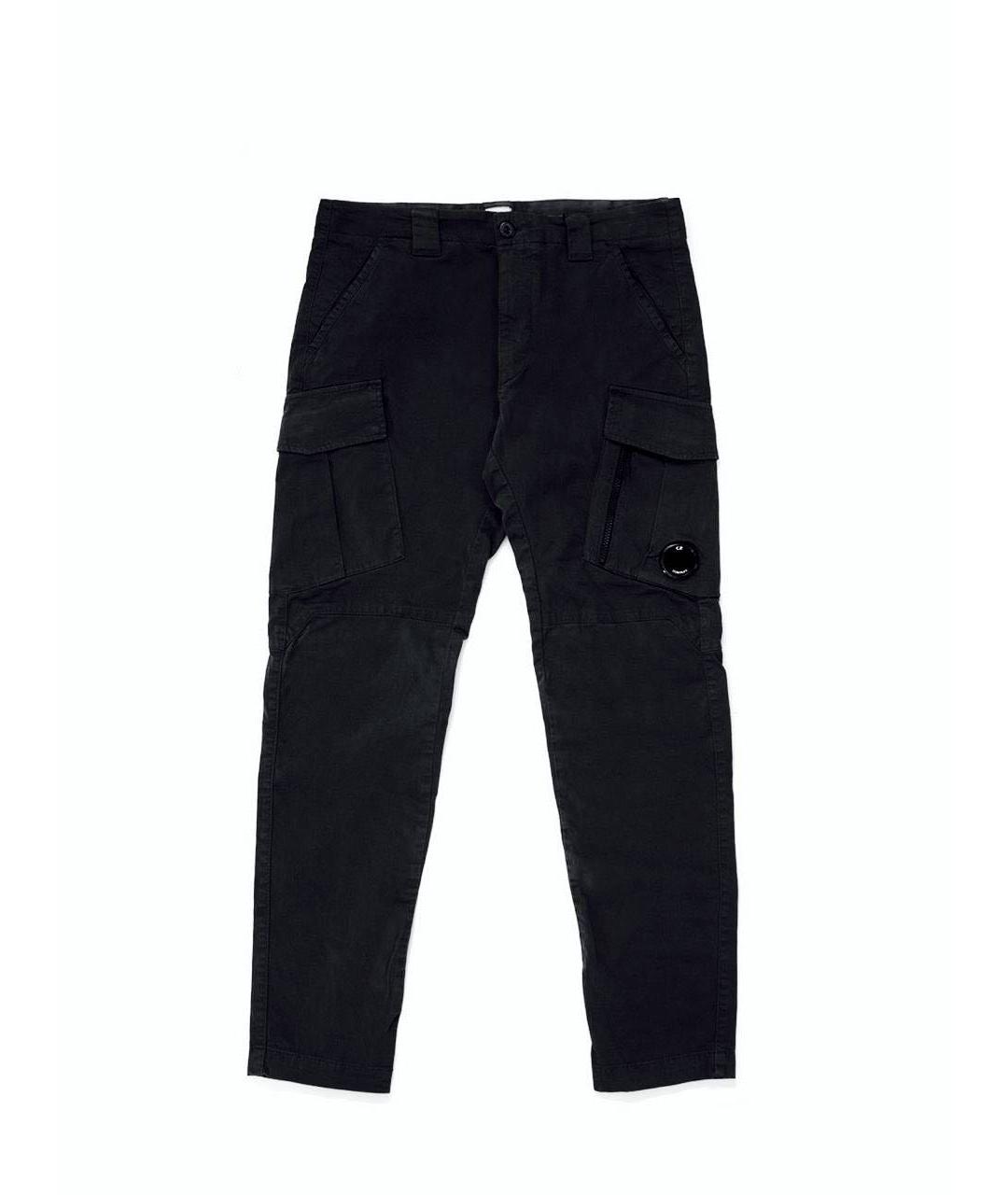 CP COMPANY Черные хлопковые повседневные брюки, фото 1