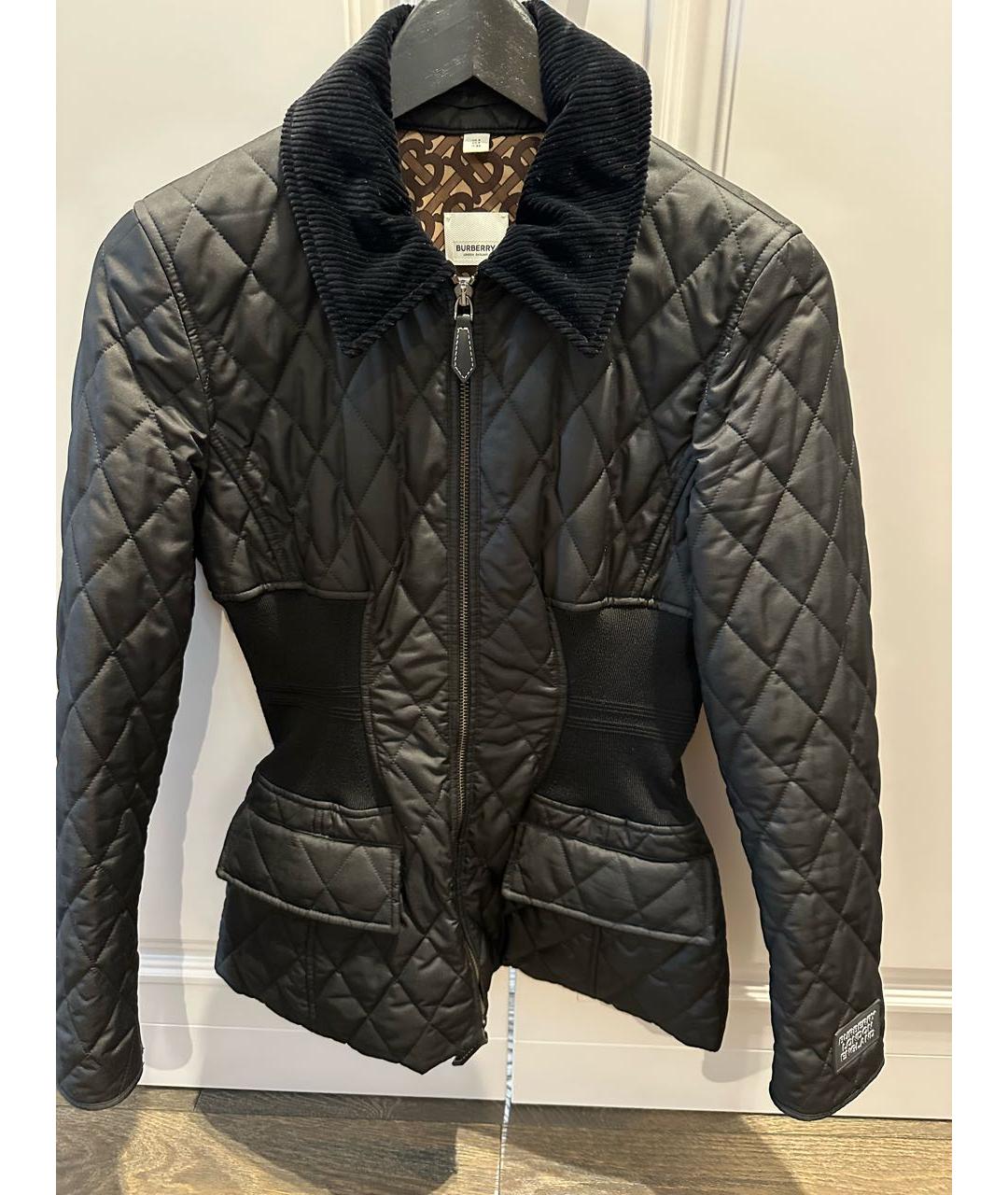 BURBERRY Черная хлопковая куртка, фото 5