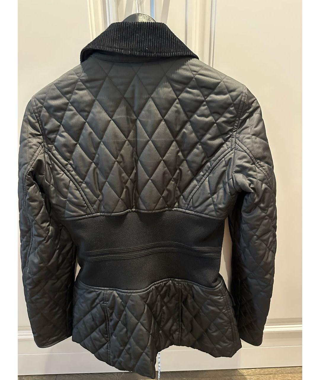 BURBERRY Черная хлопковая куртка, фото 2