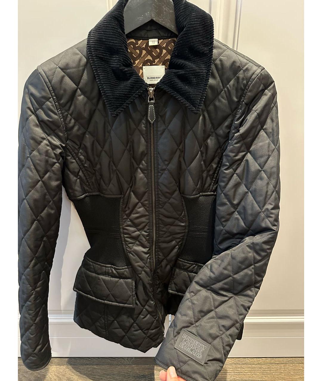 BURBERRY Черная хлопковая куртка, фото 4