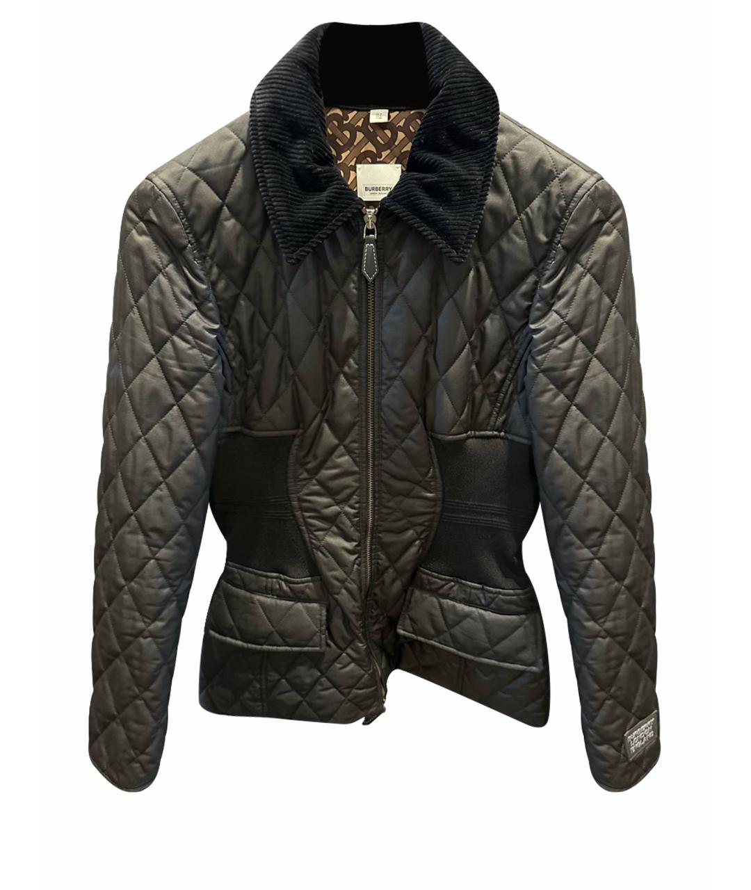 BURBERRY Черная хлопковая куртка, фото 1