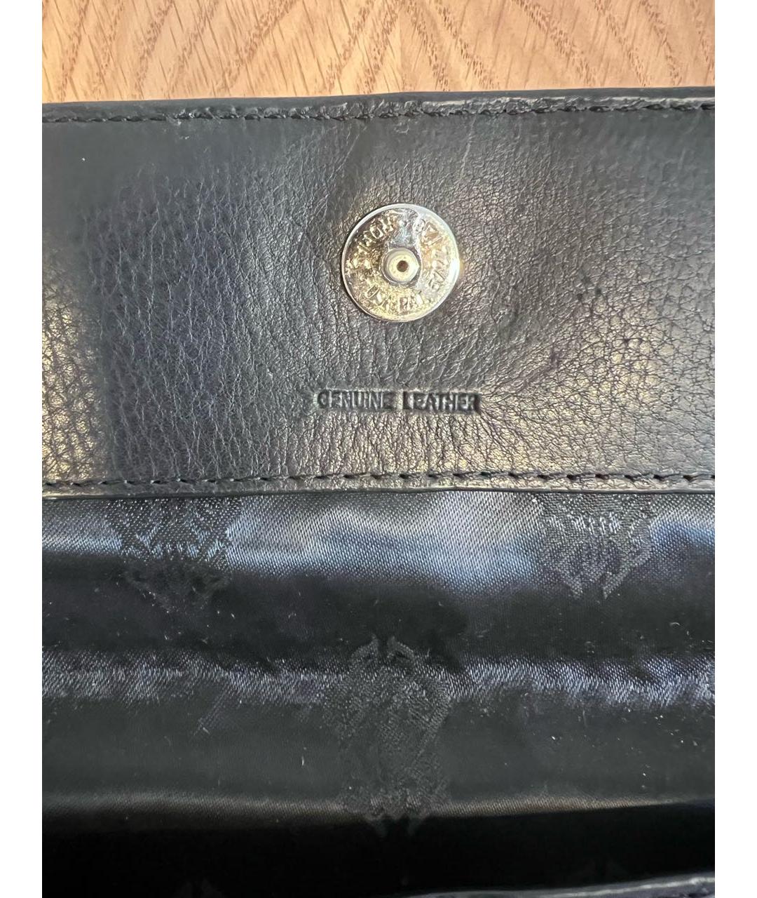 CHROME HEARTS Черный кожаный кошелек, фото 6