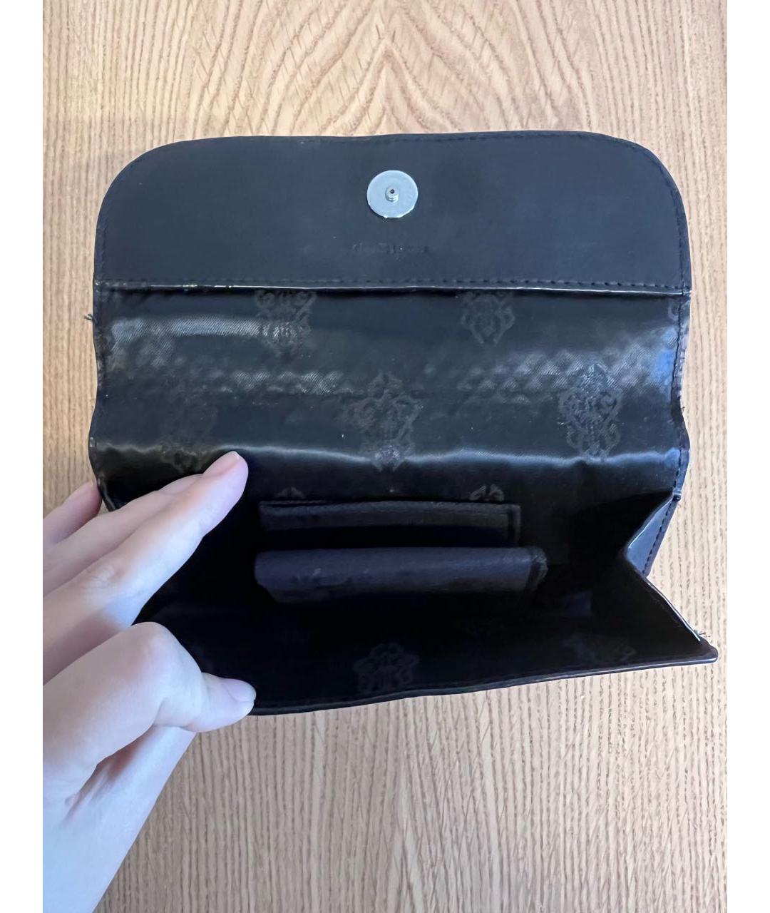 CHROME HEARTS Черный кожаный кошелек, фото 5