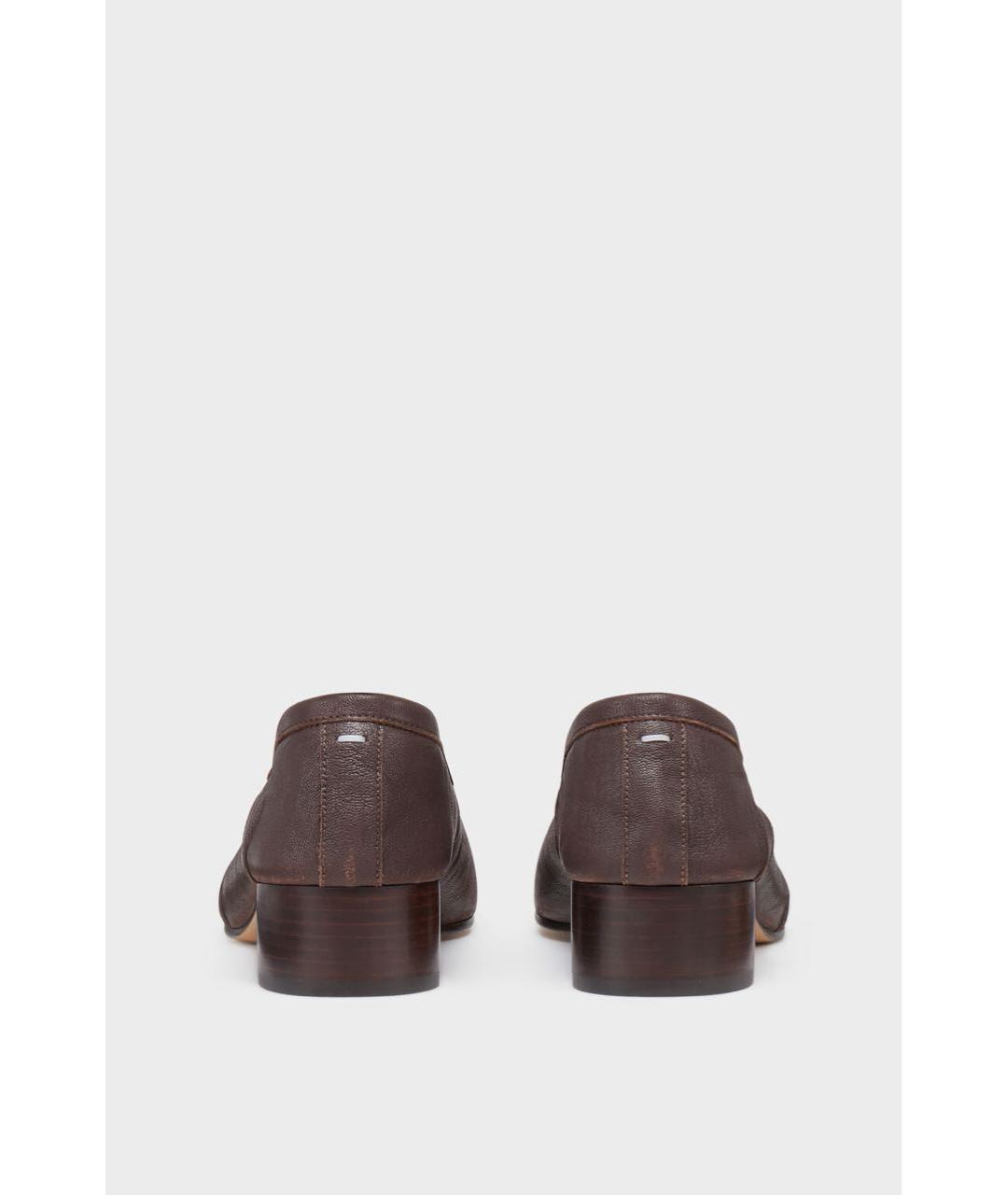 MAISON MARGIELA Коричневые кожаные балетки, фото 3