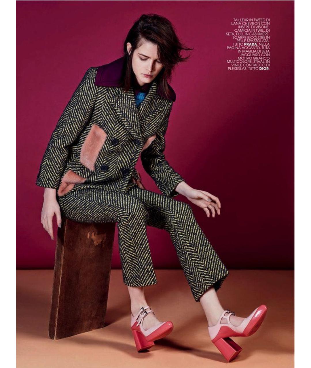 PRADA Мульти шерстяное пальто, фото 8